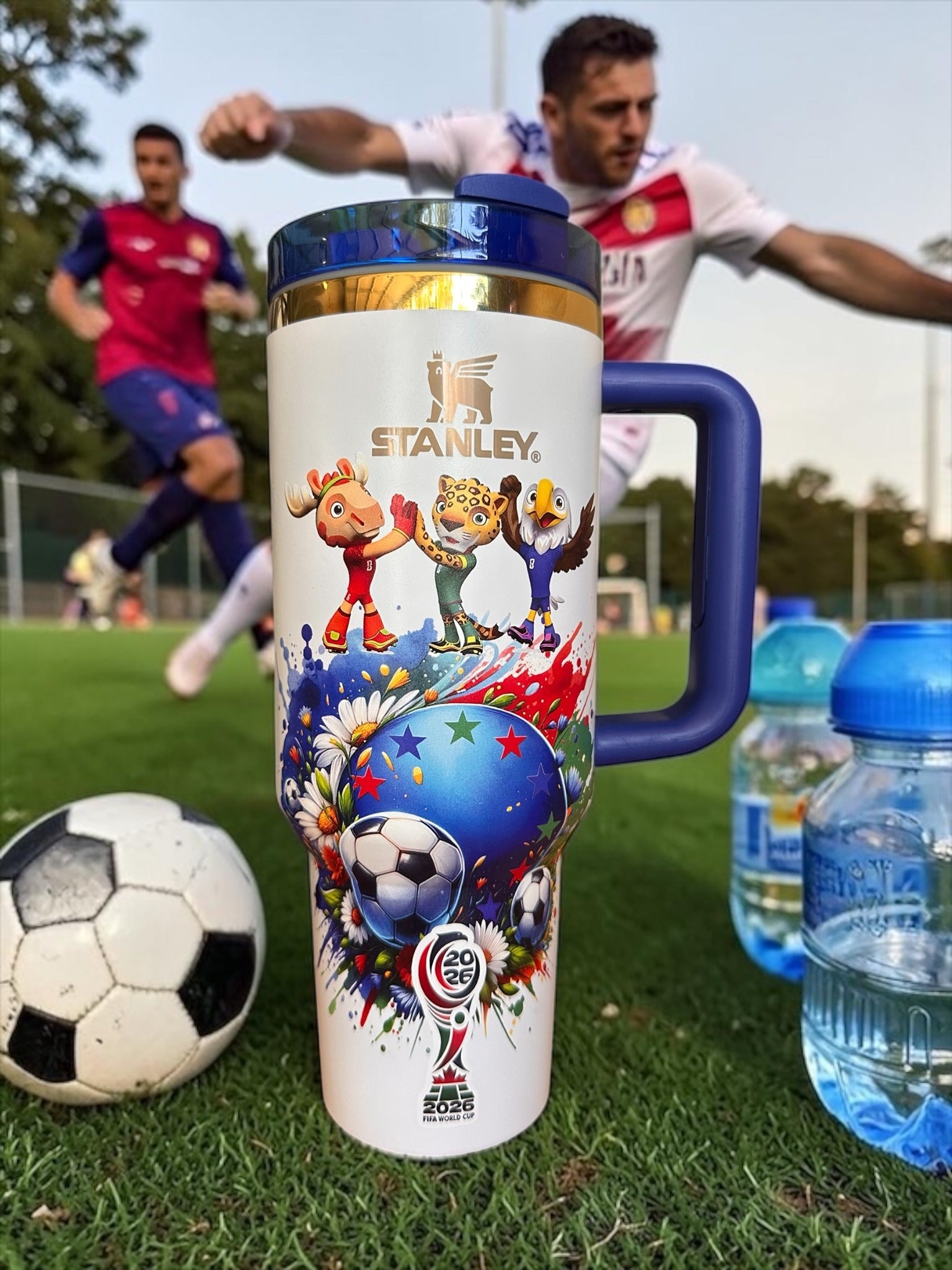 2026 World Cup Stanley Style Soccer Tumbler | 40oz Collector Cup with Box