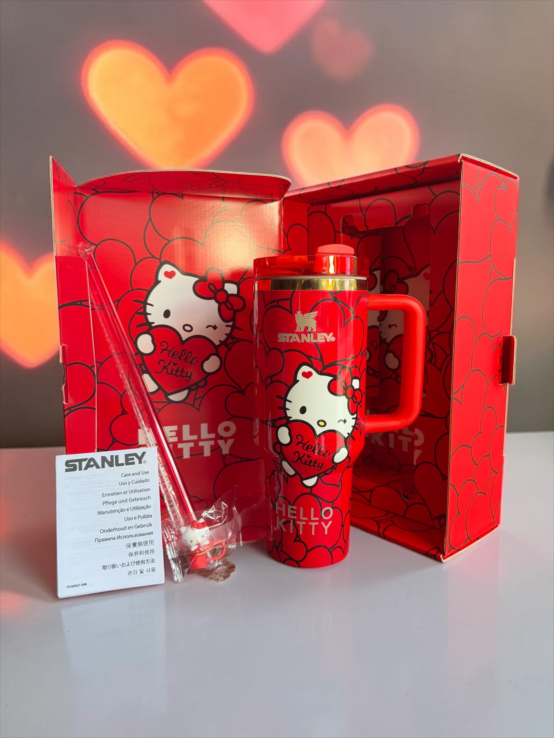 Red Hello Kitty-Inspired 40oz Tumbler