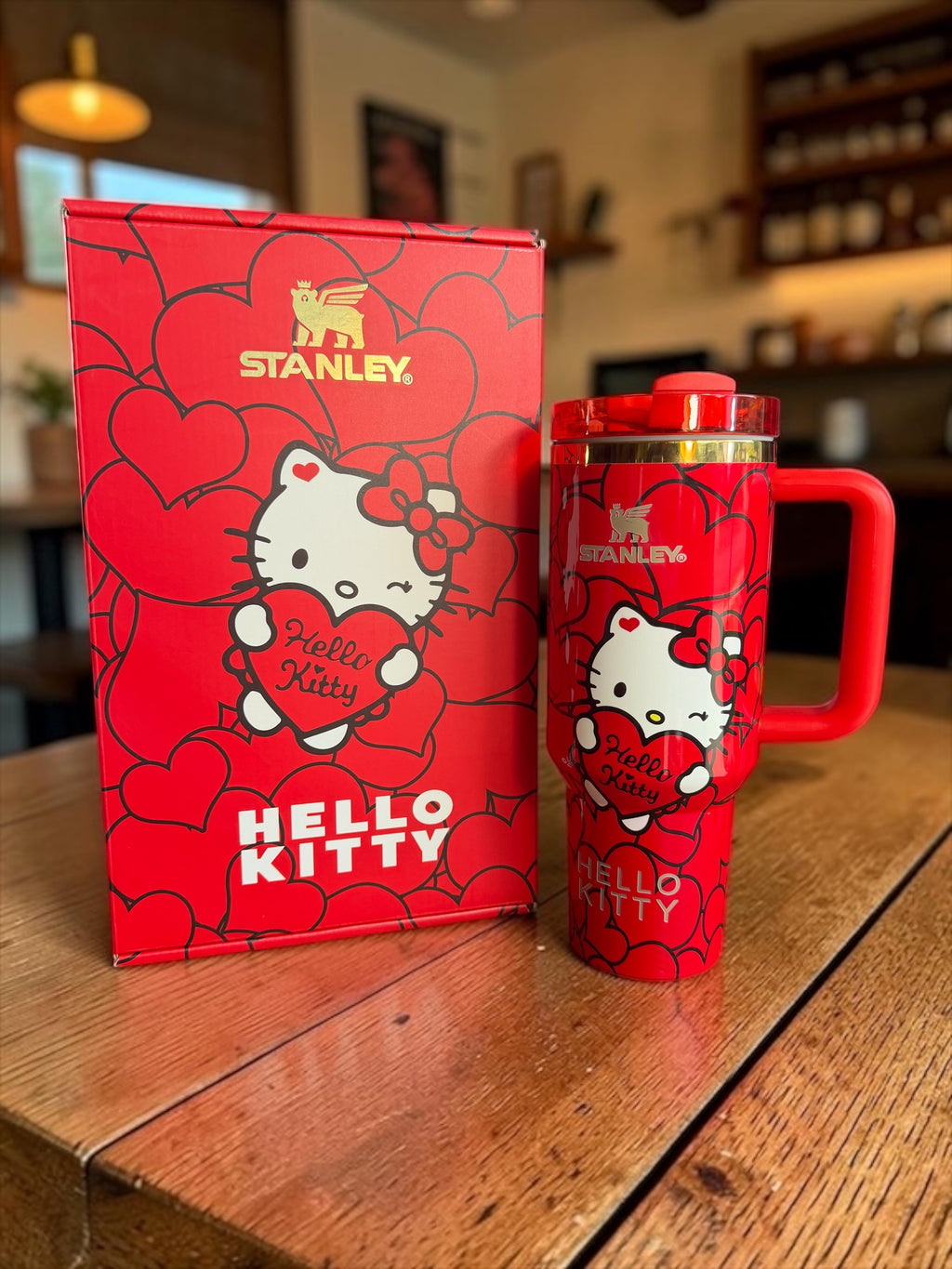 Red Hello Kitty-Inspired 40oz Tumbler