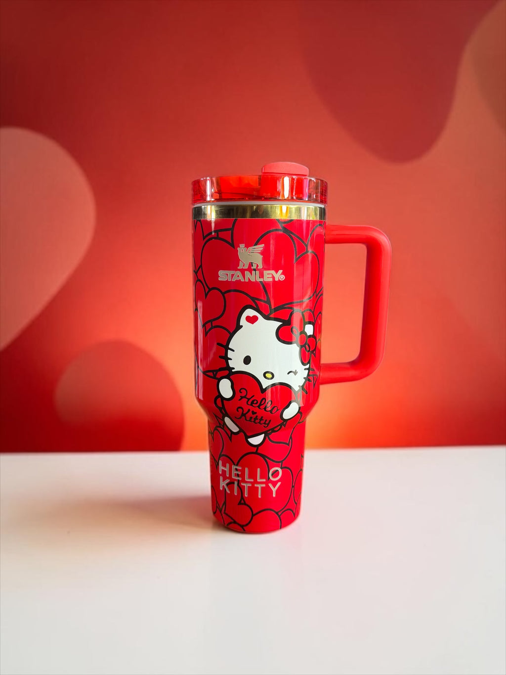 Red Hello Kitty-Inspired 40oz Tumbler
