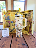 Winnie the Pooh Stanley Tumbler 40oz | Pooh Bear Gift Cup with Bee Straw Topper | Cute Disney Inspired Travel Mug