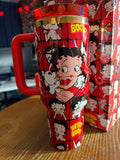 Betty Boop "Cosmic Betty" Stanley Style Tumbler| 40 oz Tumbler with Handle & Straw | Retro Cartoon Stainless Steel Travel Cup
