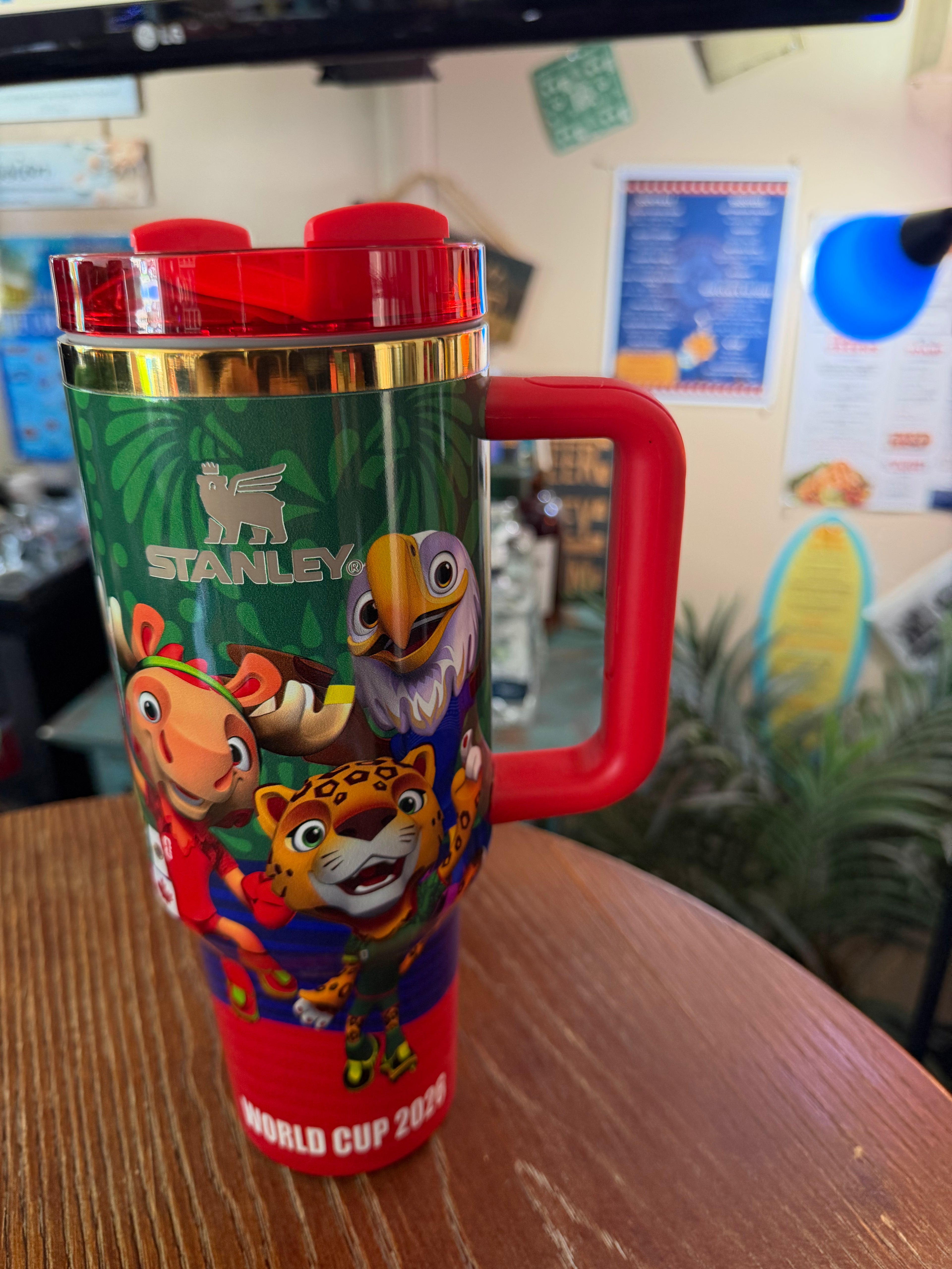 Stanley FIFA World Cup 2026 Tumbler | Mexico USA Canada Edition (Red or Green Handle)