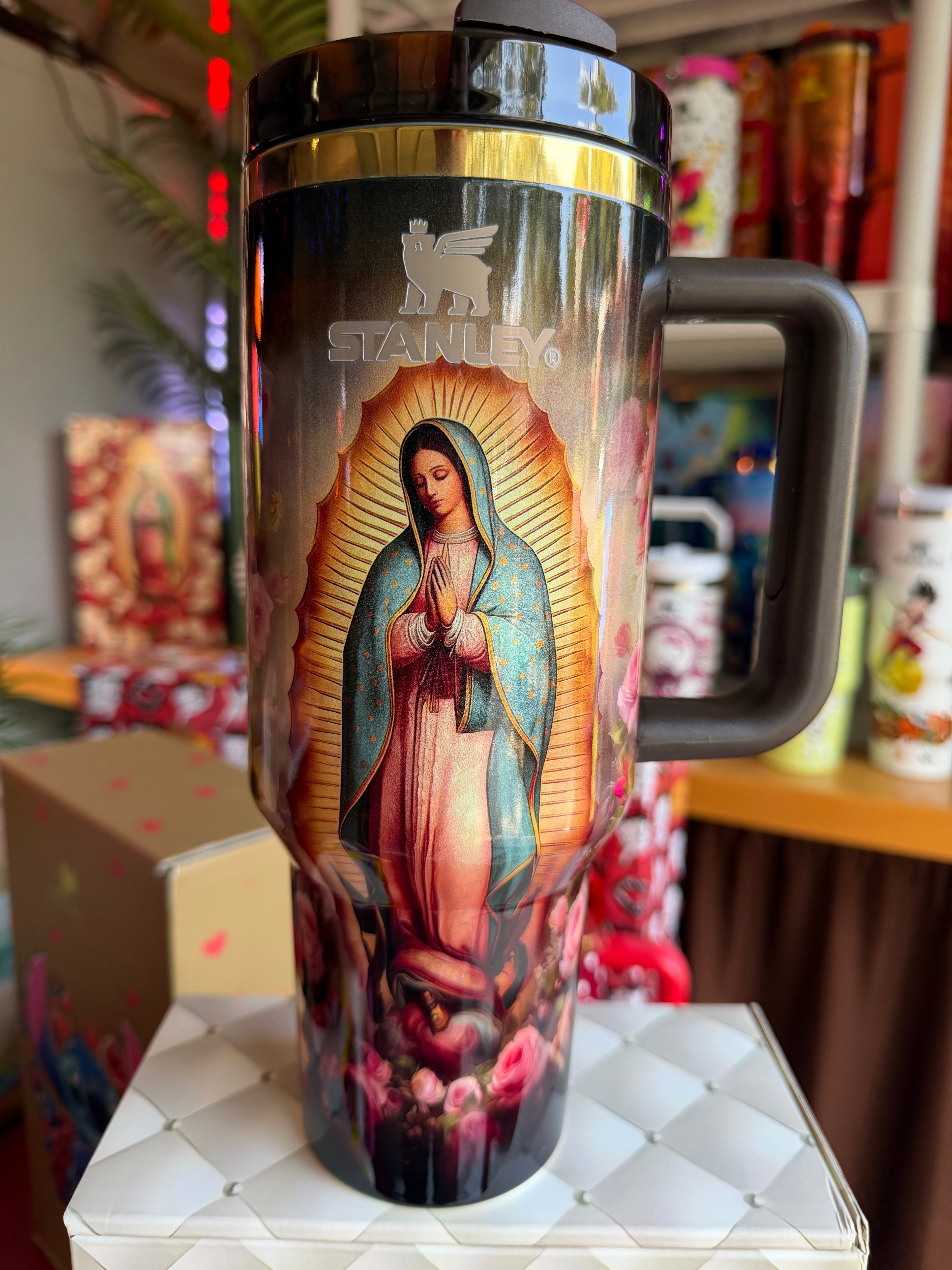 Our Lady of Guadalupe 40oz Tumbler with Gift Box – Religious Faith Drinkware