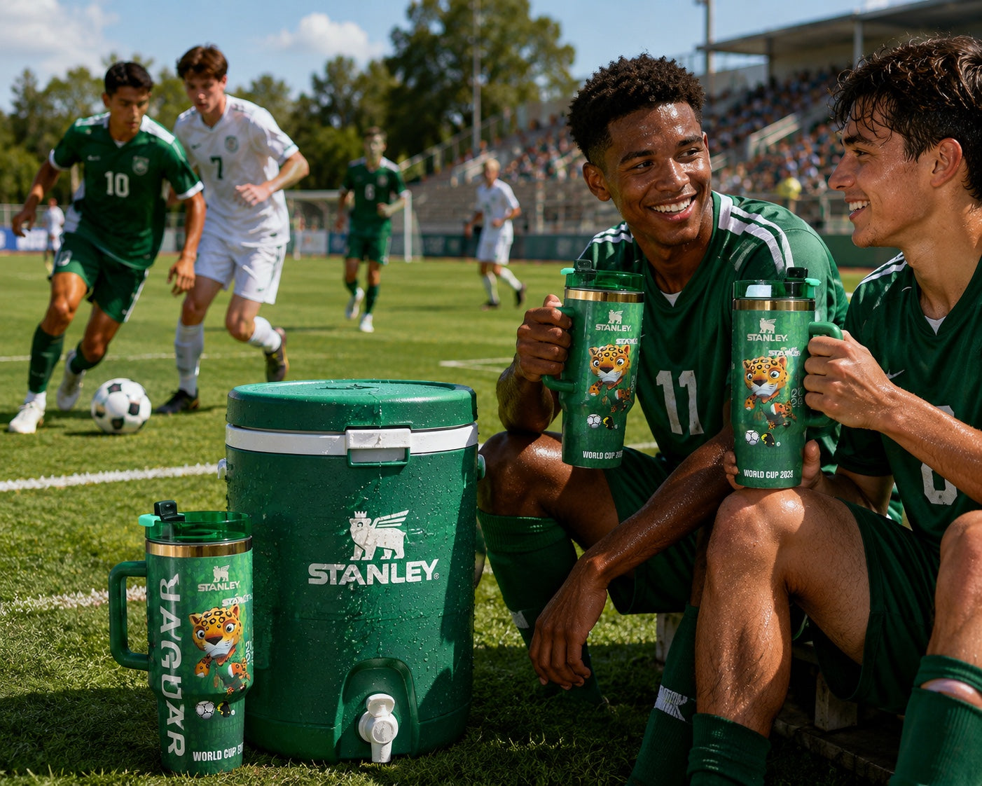 2026 Soccer Beast 40oz Tumbler – Green Edition