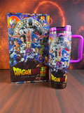 Dragon Ball Z 2 Stanley Style Tumbler | 40oz Cup With Handle | Anime Stainless Steel Travel Mug